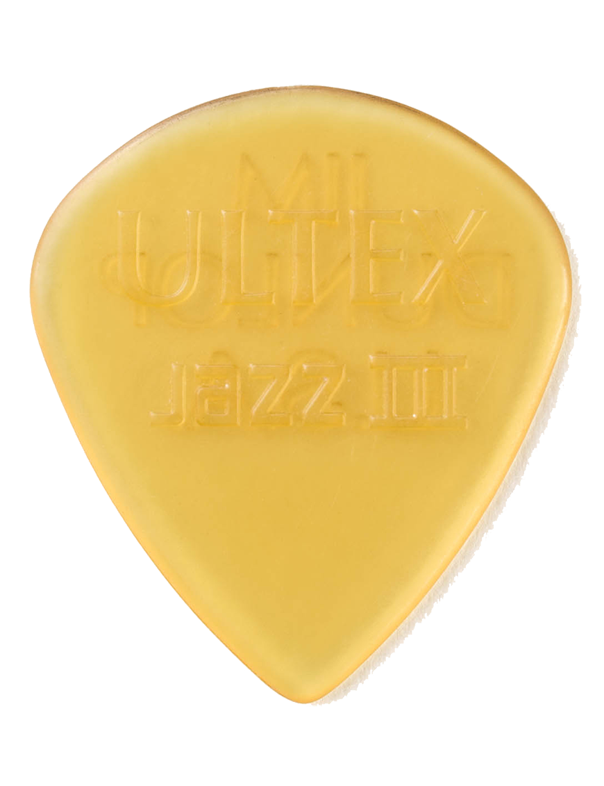 Dunlop® 427 Uñetas Ultex® JAZZ III Calibre: 1.38 mm Color: Miel Bolsa: 6 Unidades