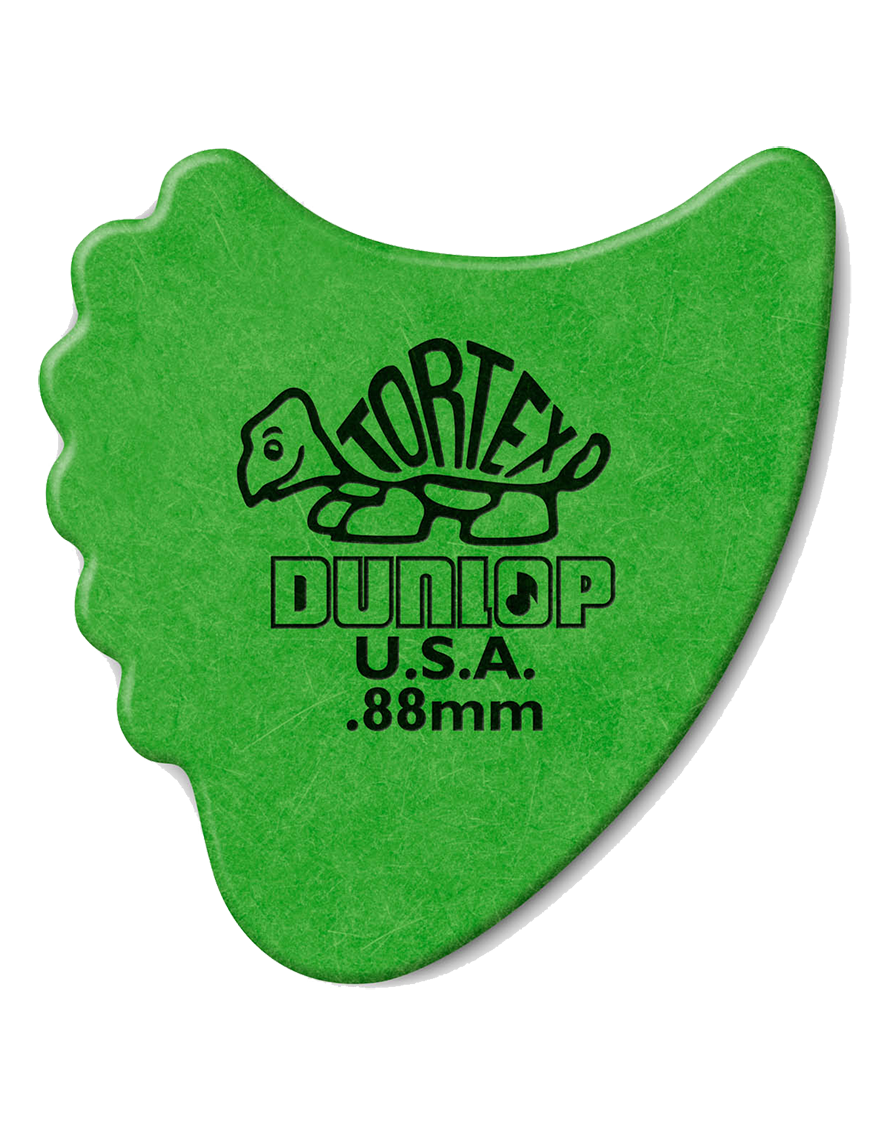Dunlop® 414 Uñetas Tortex® Fin Calibre: .88 mm | Color: Verde Bolsa: 72 Unidades