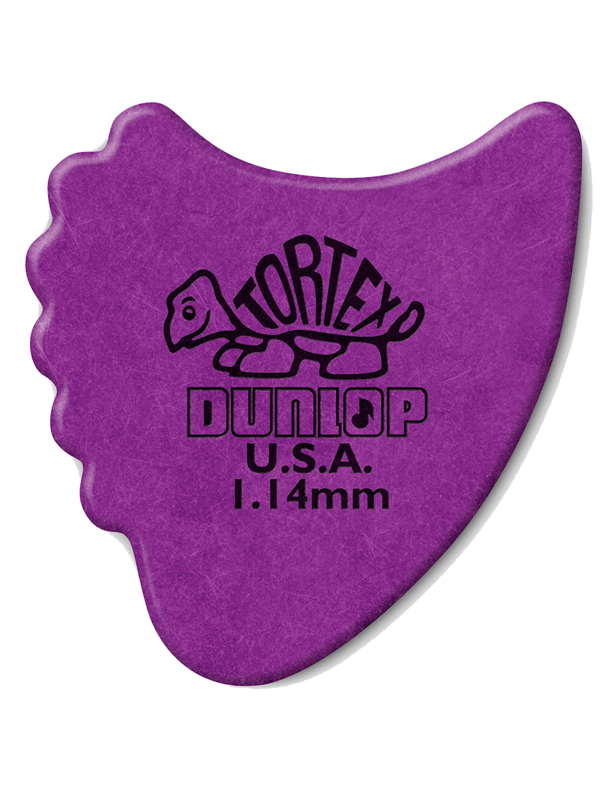 Dunlop® 414 Uñetas Tortex® Fin Calibre: 1.14 mm | Color: Morado Bolsa: 72 Unidades