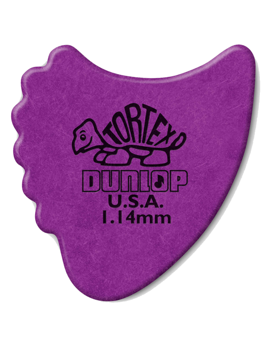 Dunlop® 414 Uñetas Tortex® Fin Calibre: 1.14 mm | Color: Morado Bolsa: 72 Unidades