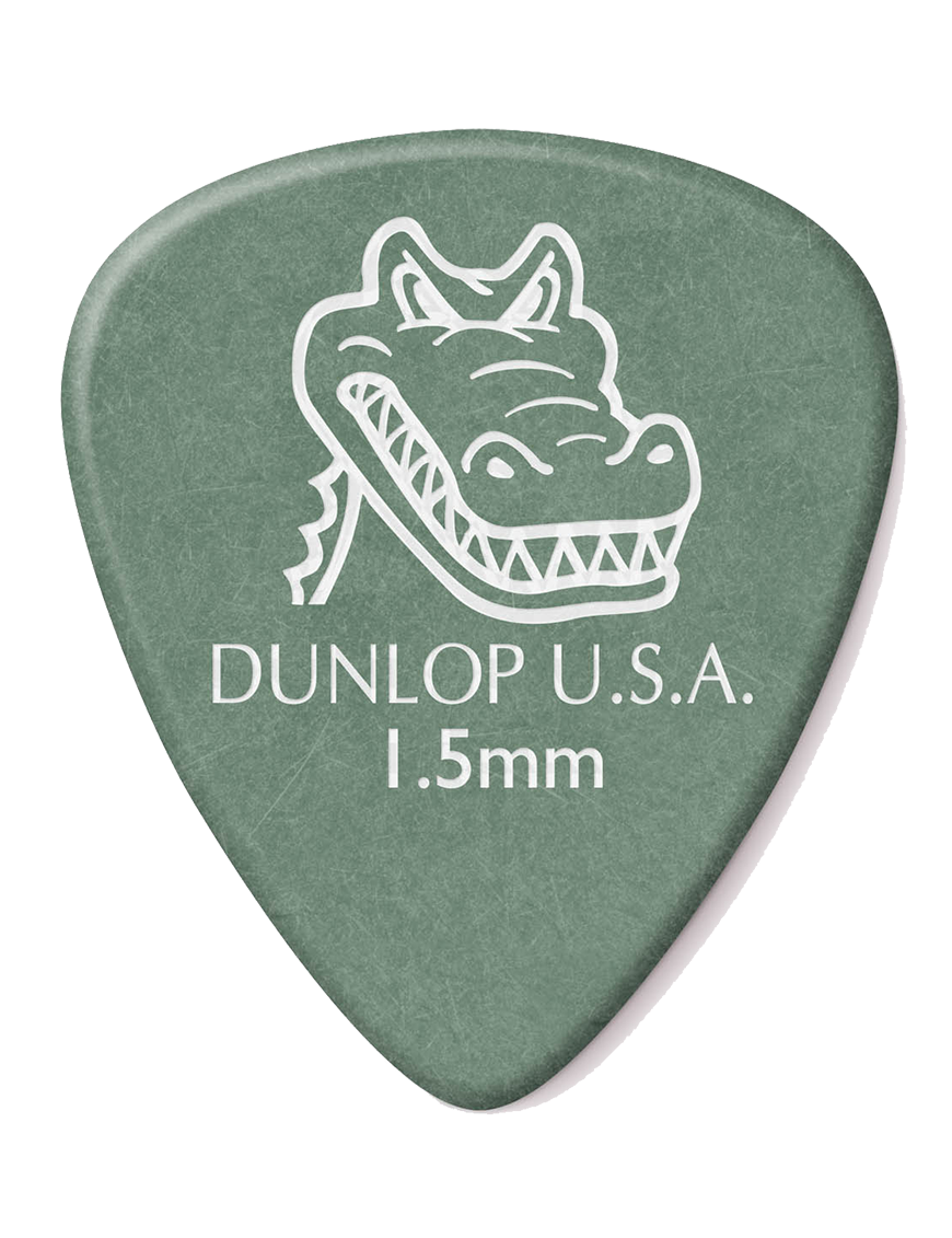 Dunlop® 417 Uñetas Gator Grip® Standard Calibre: 1.50 mm | Color: Verde Oliva Bolsa: 12 Unidades