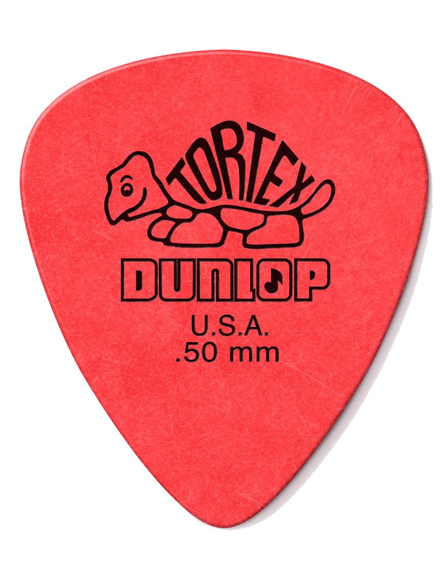 Dunlop® 418 Uñetas Tortex® Standard Calibre: .50 mm | Color: Rojo Bolsa: 12 Unidades