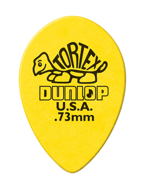 Dunlop® 423 Tortex® Small TearDrop Uñetas Calibre: .73 mm | Color: Amarillo Bolsa: 36 Unidades