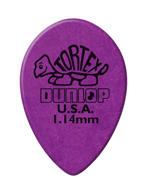Dunlop® 423 Tortex® Small TearDrop Uñetas Calibre: 1.14 mm | Color: Morado Bolsa: 36 Unidades
