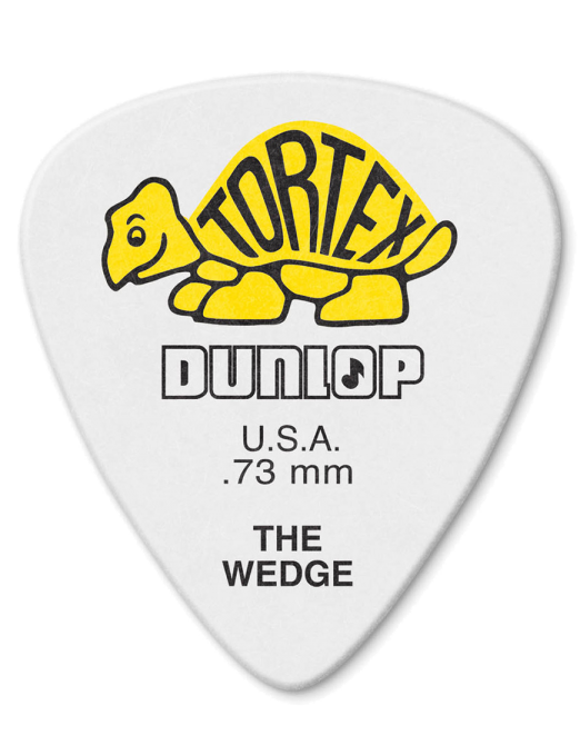 Dunlop® 424 Uñetas Tortex® Wedge Calibre: .73 mm | Color: Amarillo Bolsa: 72 Unidades