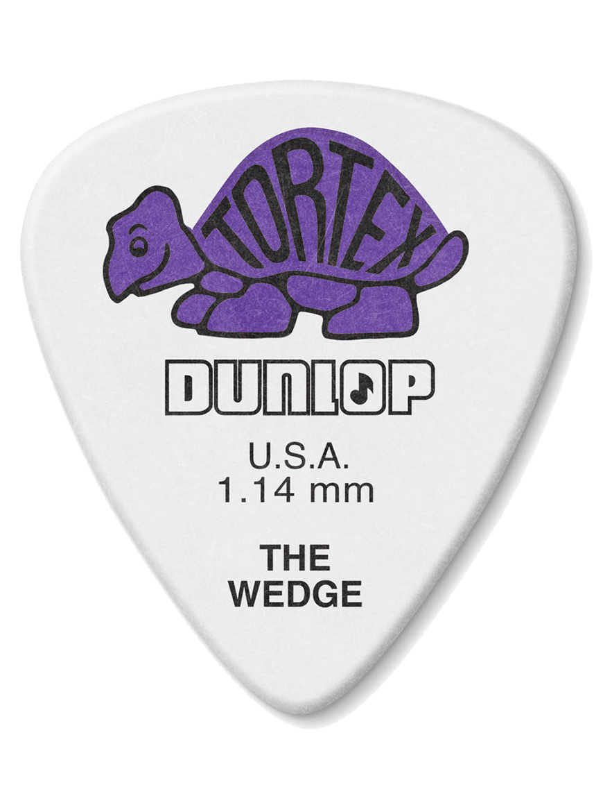 Dunlop® 424 Uñetas Tortex® Wedge Calibre: 1.14 | Color: Morado Bolsa: 72 Unidades