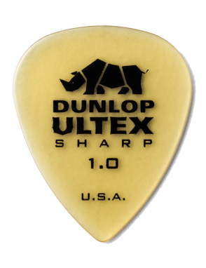 Dunlop® 433 Uñetas Ultex® Sharp Calibres: .73, .90, 1.0, 1.14, 1.40, 2.0 mm | Dispensador: 216 Unidades