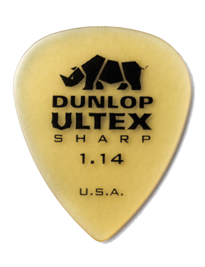 Dunlop® 433 Uñetas Ultex® Sharp Calibres: .73, .90, 1.0, 1.14, 1.40, 2.0 mm | Dispensador: 216 Unidades