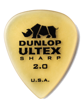 Dunlop® 433 Uñetas Ultex® Sharp Calibres: .73, .90, 1.0, 1.14, 1.40, 2.0 mm | Dispensador: 216 Unidades