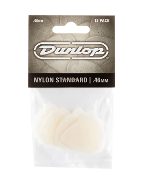 Dunlop® 44P Uñetas Nylon Standard Calibre: .46 mm | Color: Gris Bolsa: 12 Unidades