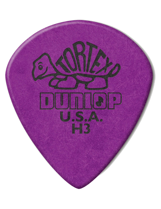 Dunlop® 472-H3 Uñetas Tortex®  Jazz III Heavy | Color: Púrpura Bolsa: 36 Unidades