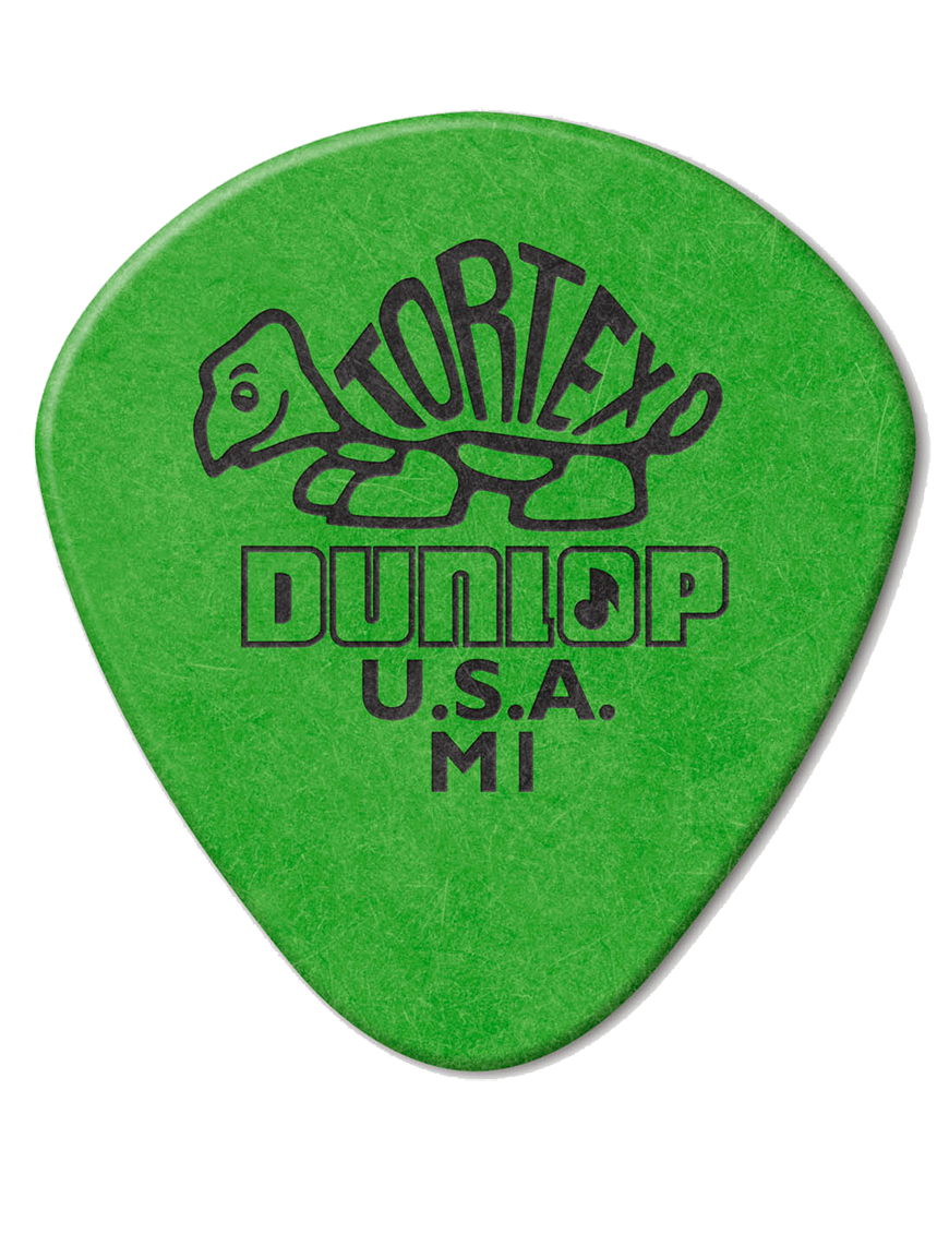 Dunlop® 472-M1Uñetas Tortex®  Jazz III Medium | Color: Verde Bolsa: 36 Unidades