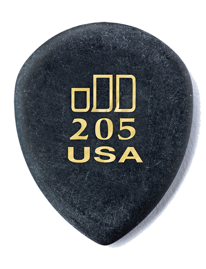 Dunlop® 477 Uñetas Jazztone™ 205 Puntiaguda | Color: Negro Bolsa: 6 Unidades