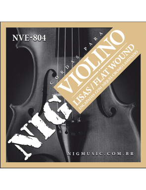 NIG® NVE804 Cuerdas Violín 4/4 Flat Níquel Cromo