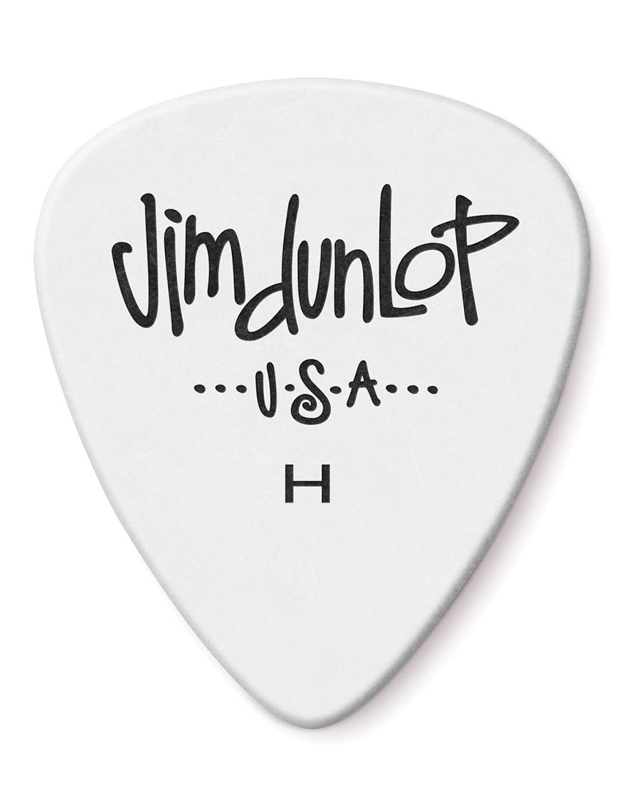 Dunlop® 479 Uñetas Polys Jim Dunlop® Calibre: Heavy | Color: Blanco Bolsa: 72 Unidades