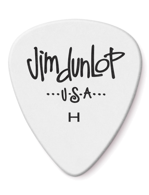 Dunlop® 479 Uñetas Polys Jim Dunlop® Calibre: Heavy | Color: Blanco Bolsa: 72 Unidades