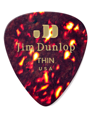 Dunlop® 4830 Uñetas Celuloide Shell Classic Calibres: T, M, H, XH | Dispensador: 432 Unidades