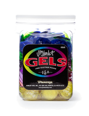 Dunlop® 4860 Uñetas Gels™ Calibres: L, ML, M, H, XH | Dispensador: 1008 Unidades