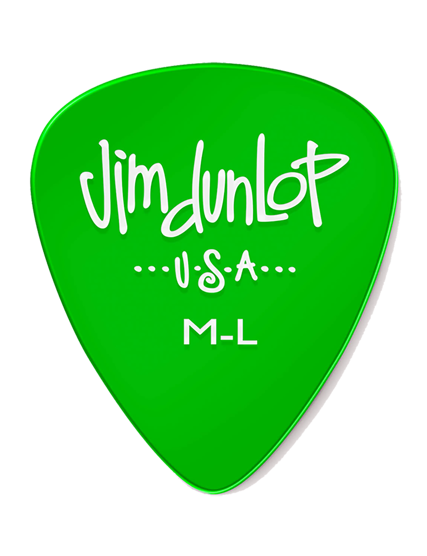 Dunlop® 486 Uñetas Gels™ Jim Dunlop® Calibre: Medium Light Color: Verde Bolsa: 12 Unidades