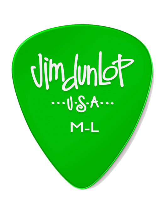 Dunlop® 486 Uñetas Gels™ Jim Dunlop® Calibre: Medium Light Color: Verde Bolsa: 12 Unidades