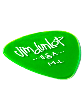 Dunlop® 486 Uñetas Gels™ Jim Dunlop® Calibre: Medium Light Color: Verde Bolsa: 12 Unidades
