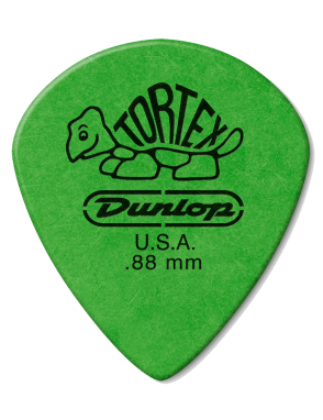 Dunlop® 498 Tortex® Uñetas Jazz III XL Calibre: .88 mm | Color: Verde Bolsa: 12 Unidades