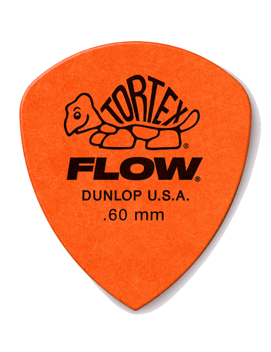 Dunlop® 558 Tortex® Flow® Uñetas Calibre: .60 mm | Color: Naranjo Bolsa: 12 Unidades