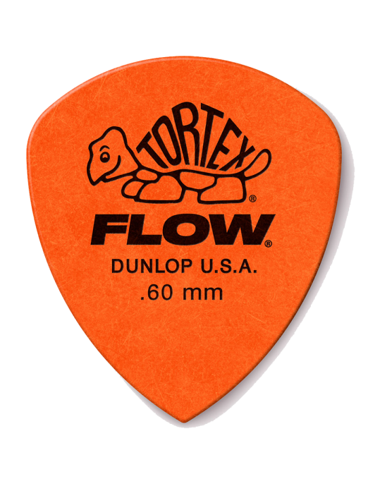 Dunlop® 558 Tortex® Flow® Uñetas Calibre: .60 mm | Color: Naranjo Bolsa: 12 Unidades