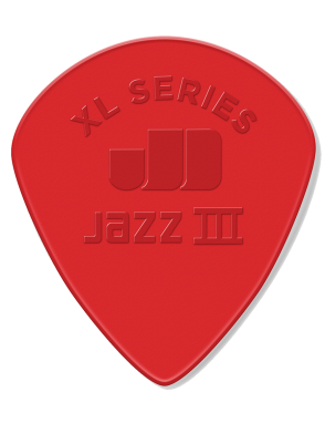 Dunlop® 47 Uñetas Nylon Jazz III XL | Color: Rojo Bolsa: 6 Unidades
