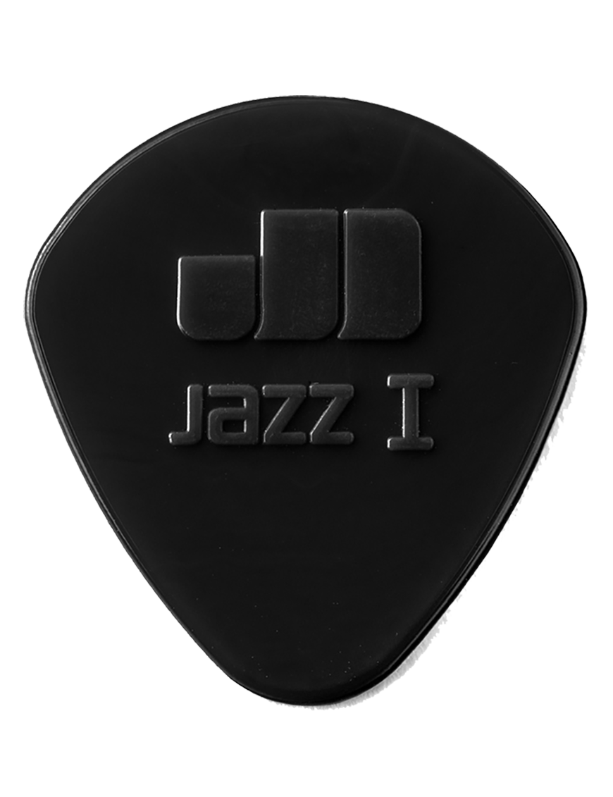 Dunlop® 47-1S Uñetas Nylon Jazz I Stiffo Calibre: 1.10 mm | Color: Negro Bolsa: 24 Unidades