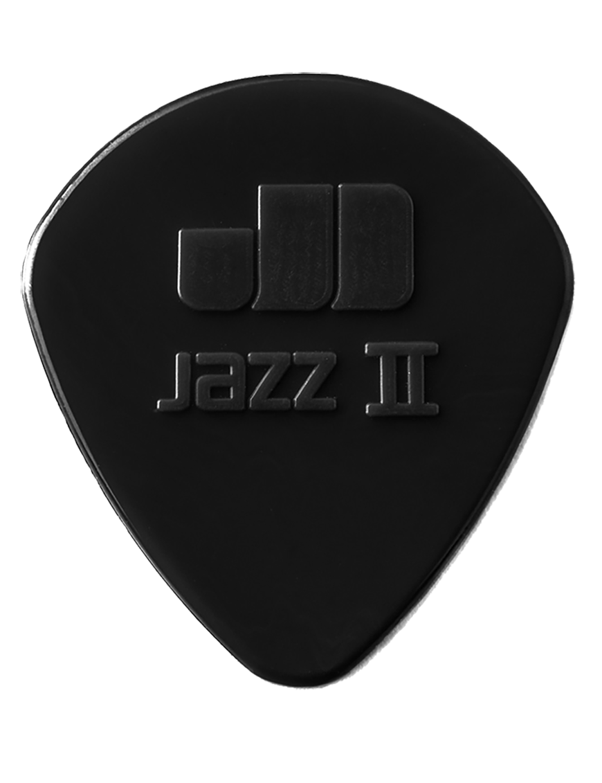 Dunlop® 47-2S Uñetas Nylon Jazz II Stiffo Calibre: 1.18 mm | Color: Negro Bolsa: 24 Unidades