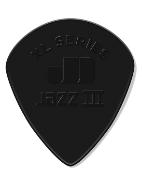 Dunlop® 47 Uñetas Jazz III XL Stiffo Calibre: 1.38 mm | Color: Negro Bolsa: 24 Unidades