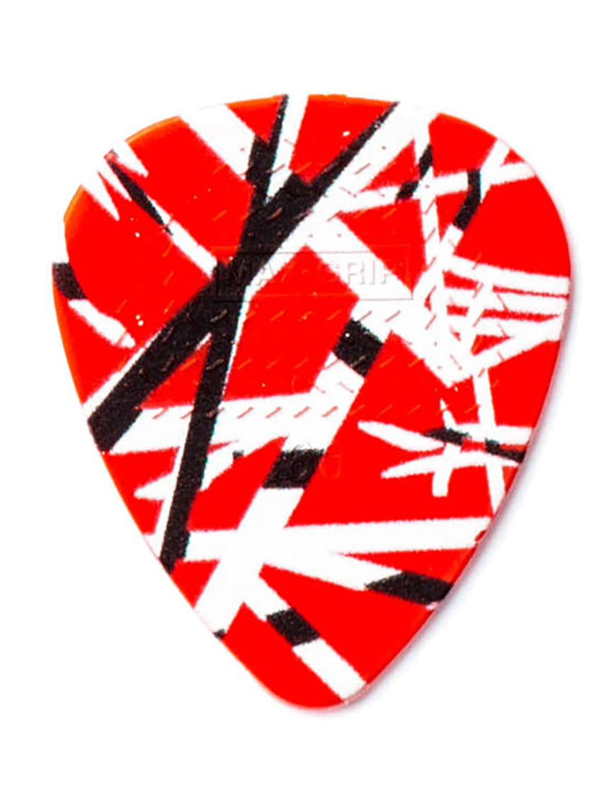 Dunlop® EVH® FRANKENSTEIN Uñetas Max-Grip® Calibre: .60 mm | Color: Rojo Bolsa: 6 Unidades