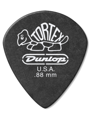 Dunlop® 482 Uñetas Tortex® Pitch Black Jazz III Calibre: .88 | Color: Negro Bolsa: 12 Unidades