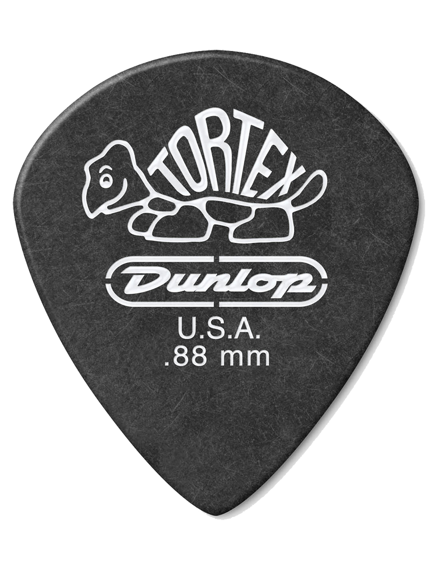 Dunlop® 482 Uñetas Tortex® Pitch Black Jazz III Calibre: .88 | Color: Negro Bolsa: 12 Unidades