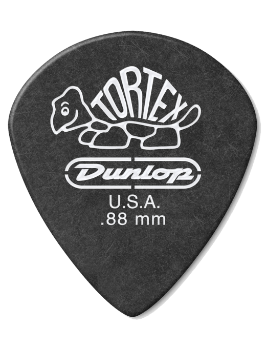 Dunlop® 482 Uñetas Tortex® Pitch Black Jazz III Calibre: .88 | Color: Negro Bolsa: 12 Unidades