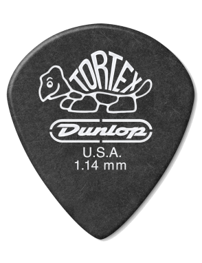 Dunlop® 482 Uñetas Tortex® Pitch Black Jazz III Calibre: 1.14 mm | Color: Negro Bolsa: 12 Unidades