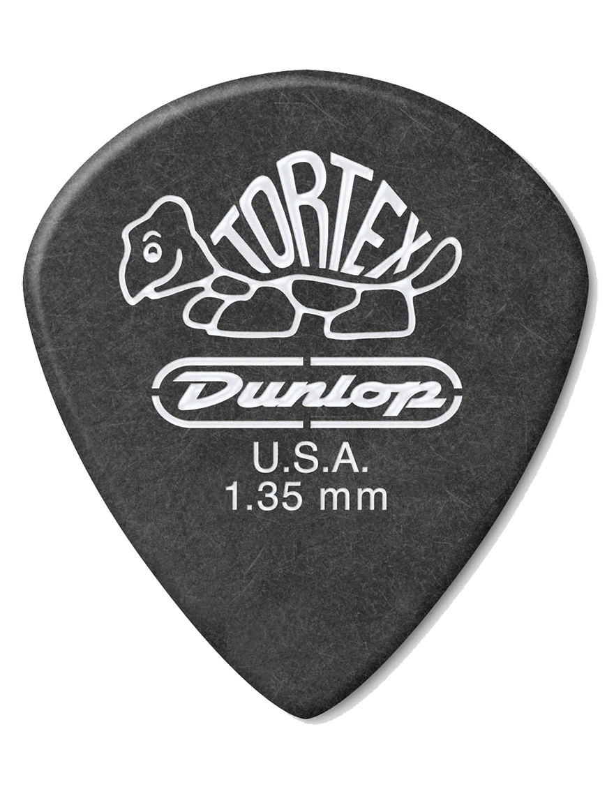 Dunlop® 482 Uñetas Tortex® Pitch Black Jazz III Calibre: 1.35 mm | Color: Negro Bolsa: 12 Unidades