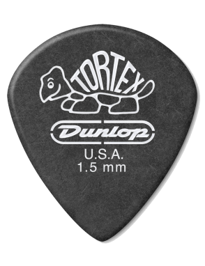 Dunlop® 482 Uñetas Tortex® Pitch Black Jazz III Calibre: 1.50 mm | Color: Negro Bolsa: 12 Unidades