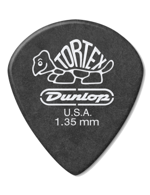 Dunlop® 498 Tortex® Uñetas Jazz III XL Calibre: 1.35 mm | Color: Negro Bolsa: 12 Unidades