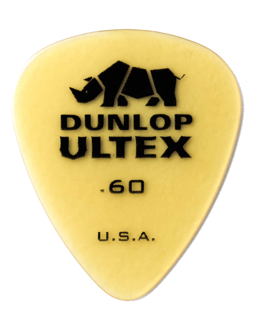 Dunlop® 421 Uñetas Ultex® Standard Calibre: 0.60 mm | Color: Amarillo Bolsa: 6 Unidades