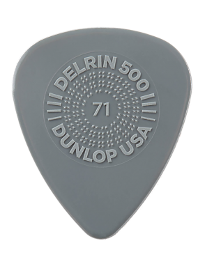 Dunlop® 450 Uñetas Delrin 500 Prime Grip® Calibre: .71 mm | Color: Gris Bolsa: 12 Unidades