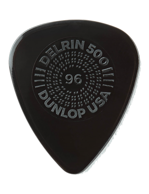 Dunlop® 450 Uñetas Delrin 500 Prime Grip® Calibre: .96 mm | Color: Negro Bolsa: 12 Unidades