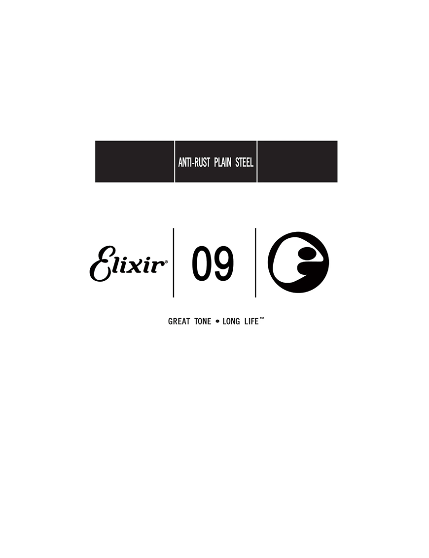 Elixir® 13009 Cuerda Guitarra Suelta .009 Plain Steel