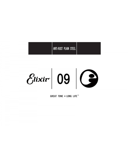Elixir® 13009 Cuerda Guitarra Suelta .009 Plain Steel