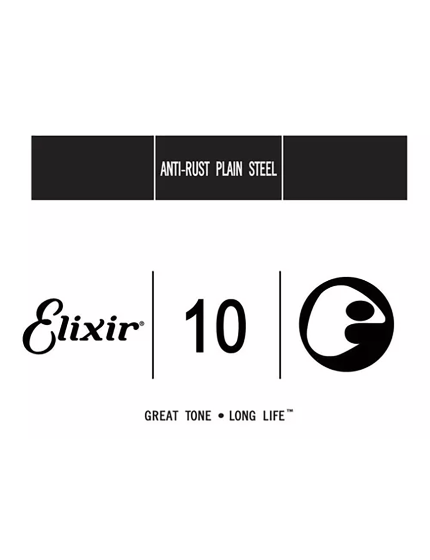 Elixir® 13010 Cuerda Guitarra Suelta .010 Plain Steel