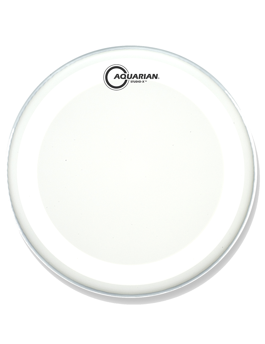 Aquarian Drumheads® TCSX-18B Studio-X™ Parche Bombo 18" Texture Coated™ Blanco