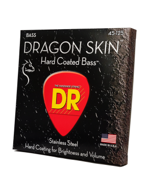 DR Dragon Skin™ DSB5-45 Cuerdas Bajo Eléctrico 5 Cuerdas Recubiertas 45-125 Medium