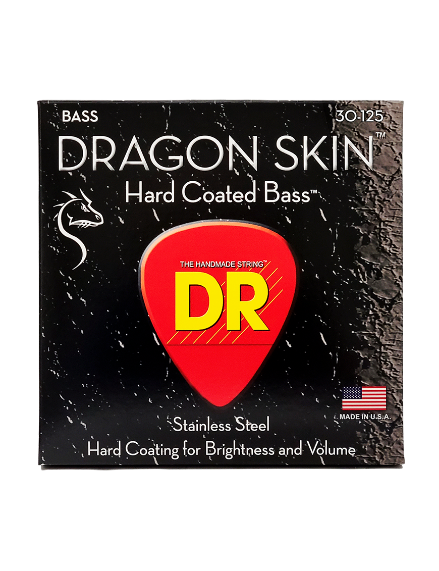 DR Dragon Skin™ DSB6-30 Cuerdas Bajo Eléctrico 6 Cuerdas Recubiertas 30-125 Medium