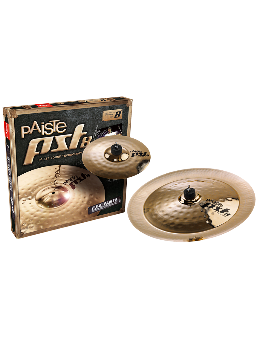 Paiste® PST8 Platillos Set Rock Effects: Rock Splash 10" Rock China 18"